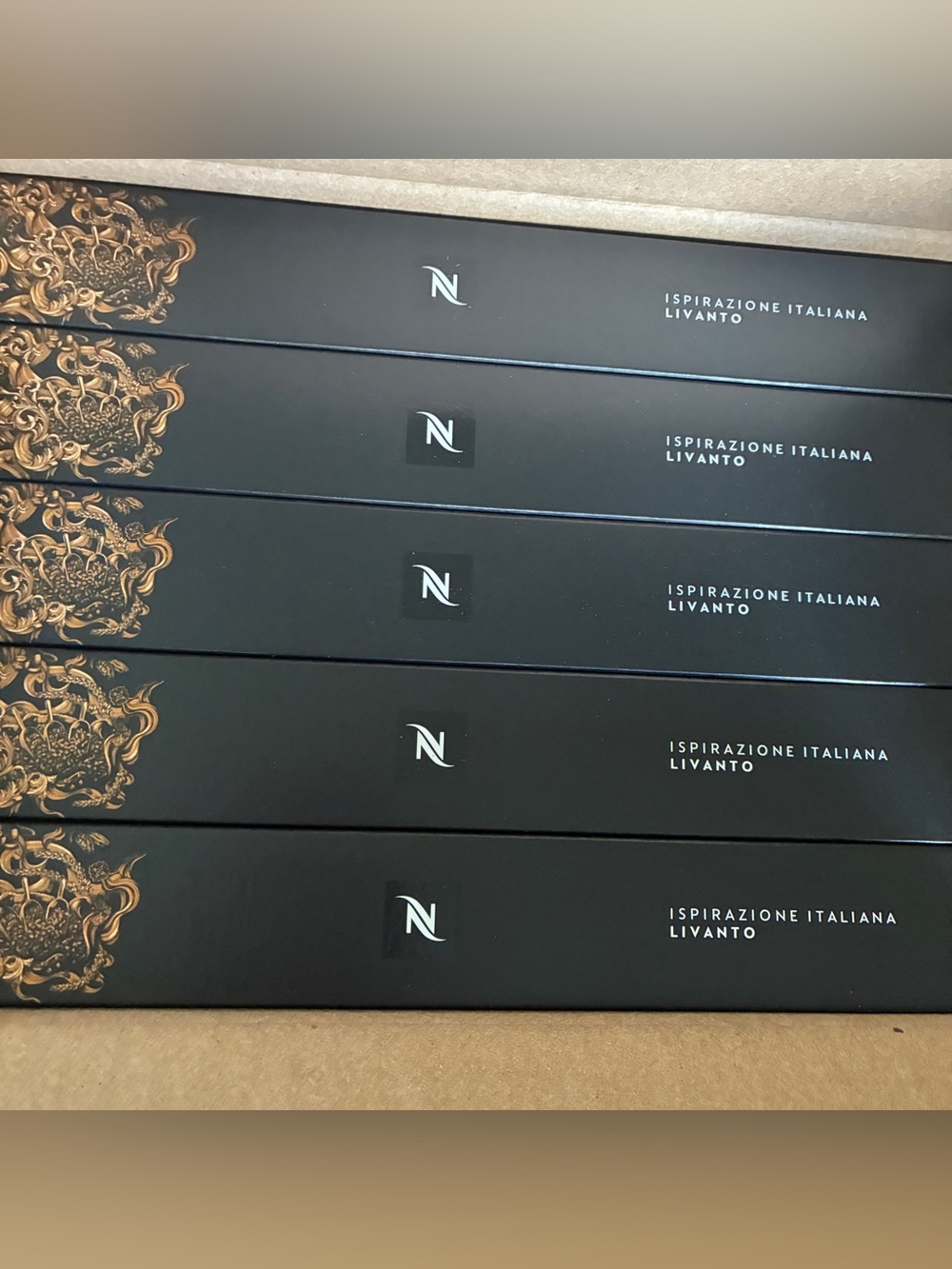 5 sleeves, Nespresso original coffee pods